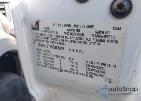 2005 GMC Yukon Slt from USA, damaged, VIN 1GKEK13T85R185448